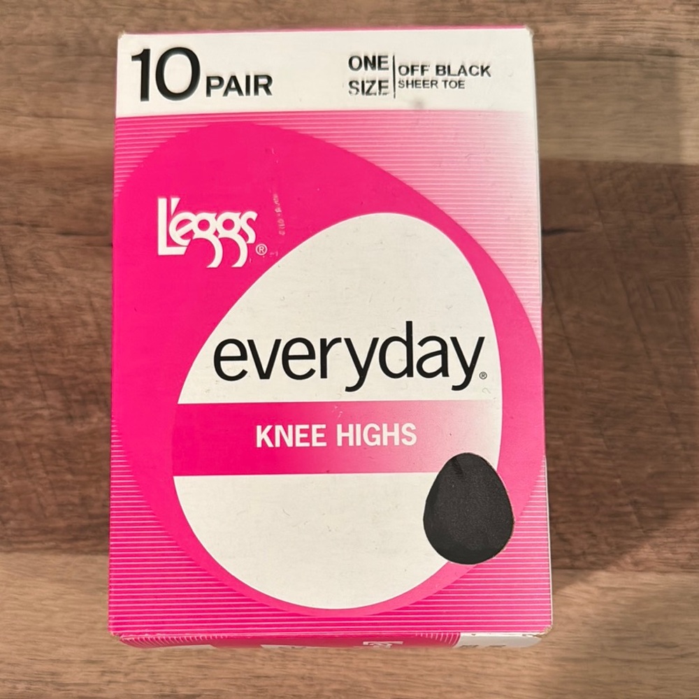 L'eggs Everyday Knee Highs - Off Black